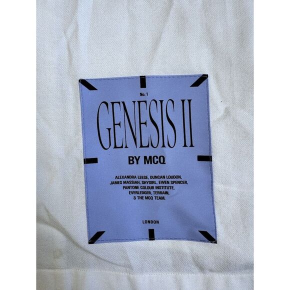 Alexander McQueen Genesis li Embroidered Printed Cotton Mini Shirt Dress SZ M - Picture 5 of 9